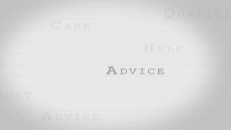 magnifying glass finding customer care buzz words