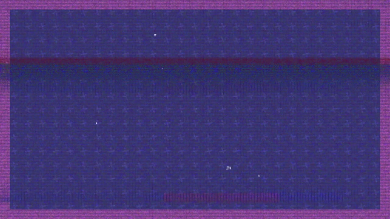 animación de interferencia de fallo sobre fondo rosa y negro