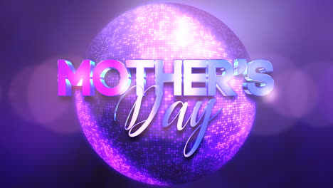 Mother-Day-with-purple-disco-ball-on-stage
