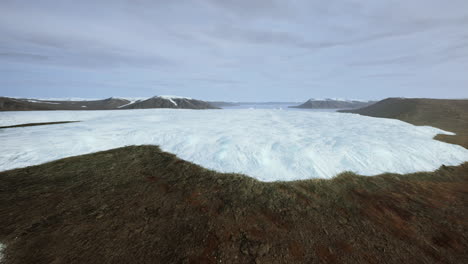 paisaje de los glaciares árticos
