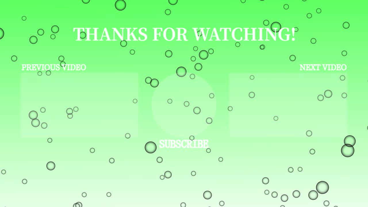 버블 시 엔드 카드 엔딩 스크린 모션 그래픽