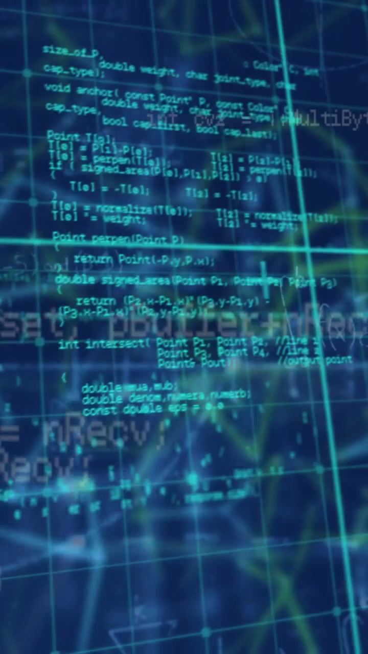 Animazione dell'elaborazione dati su una rete di connessioni
