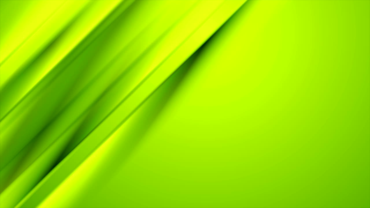 Animación de video abstracta de rayas diagonales suaves verdes