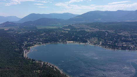 lakeside retreat: aerial tour of shuswap lake real estate