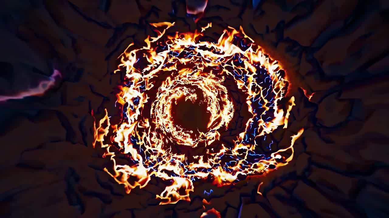 추상적인 불 소용돌이