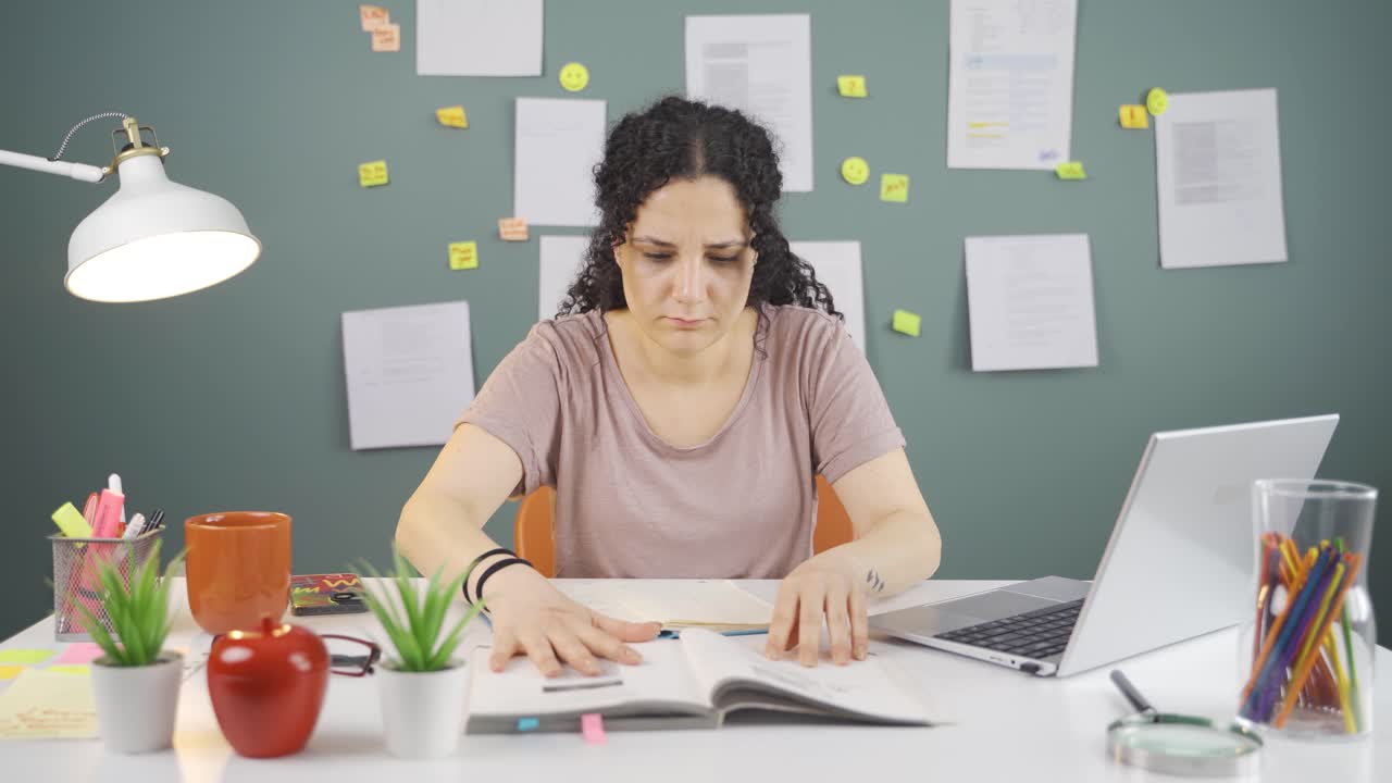 estudiante con enfermedad de la simetría.