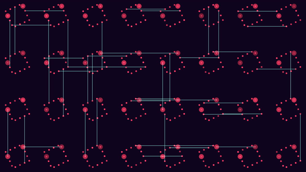 블랙 그라디언트에 무지개 반 ⁇ 이는 디지털 미래형 큐브 패턴