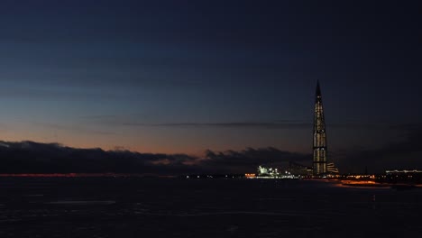 vladivostok skyline at twilight