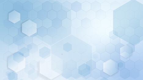 honeycomb pattern. blue geometric abstract hexagon grid looping background. motion graphic.