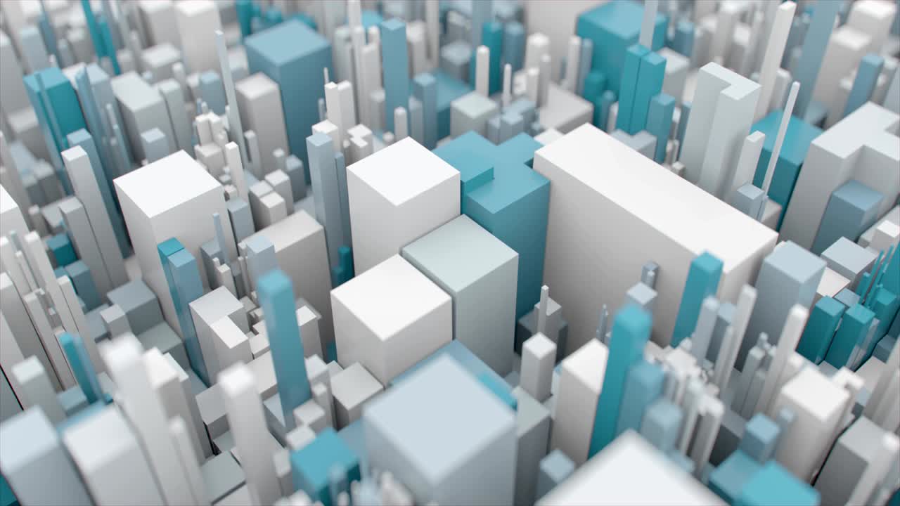 la superficie del cubo cambia de color en 4k.