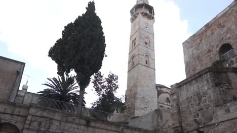 old city jerusalem, mosque and historical buildings