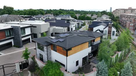 modern urban housing in usa city