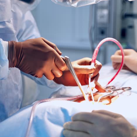 surgeons performing invasive operation