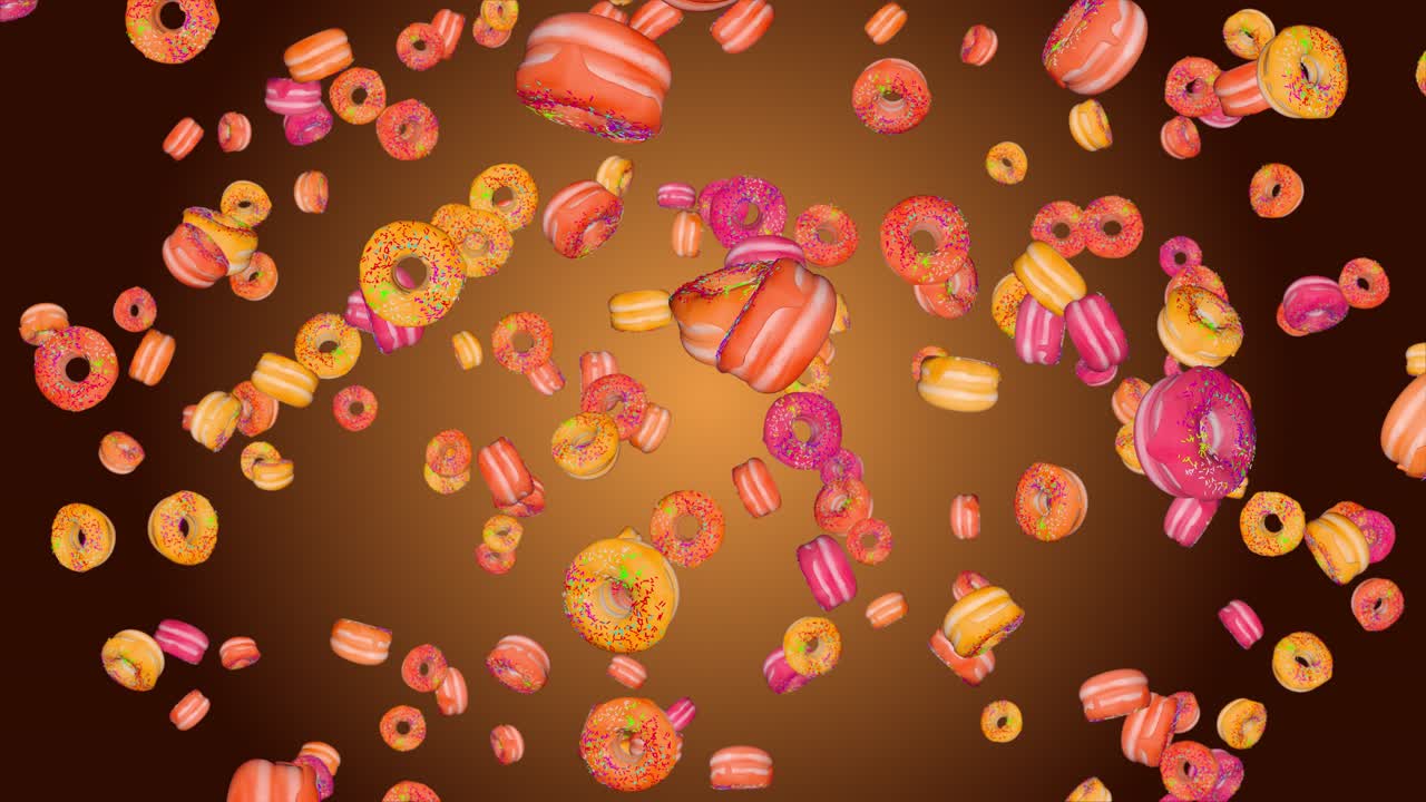 las rosquillas que caen