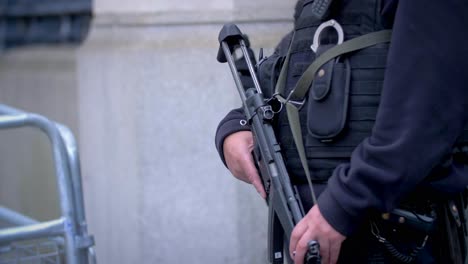 4k-security-officers-with-rifle-london-terror-attack-slow-motion