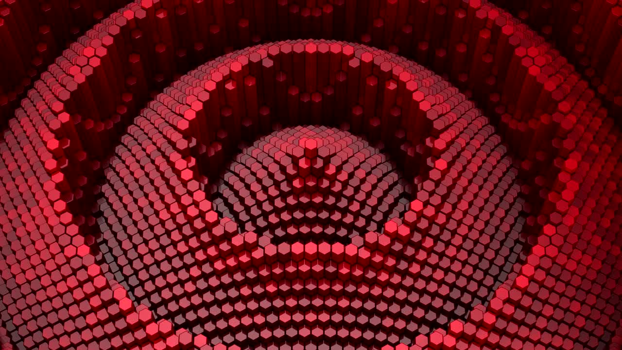 los hexágonos forman una onda