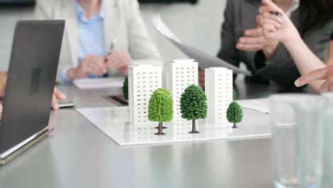 Architectural-model-on-the-office-table