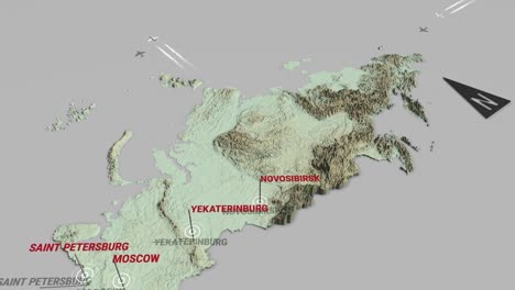 3d terrain map russia