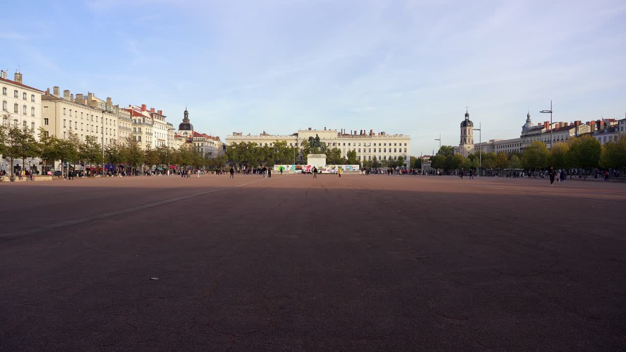 Lyon France. View of Place Bellecour