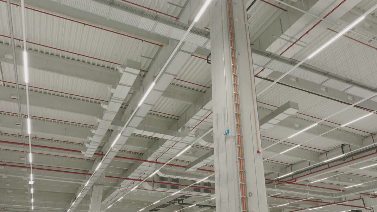 Industrial Building Ceiling with Infrastructure