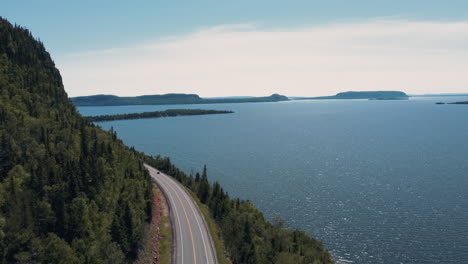 Ontario Lake Superior Mountain Aerial - 001