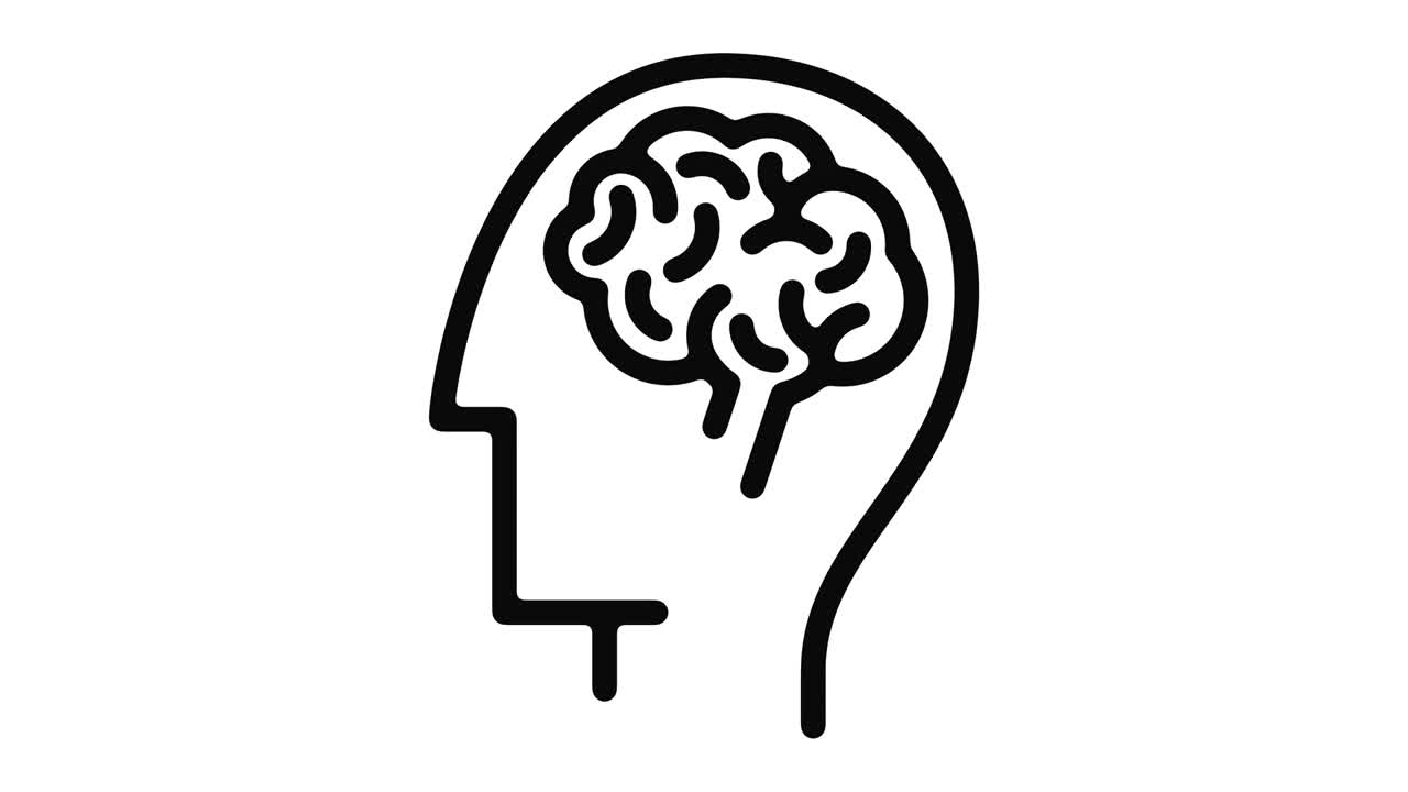 tormenta de ideas gráfico de movimiento de línea