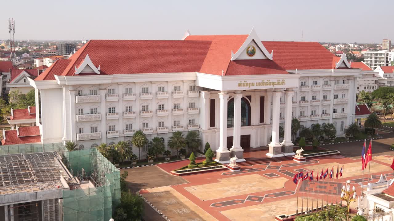 palacio del gobierno en vientiane, la capital de laos