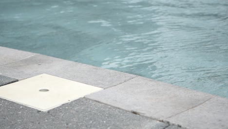 pool edge with water