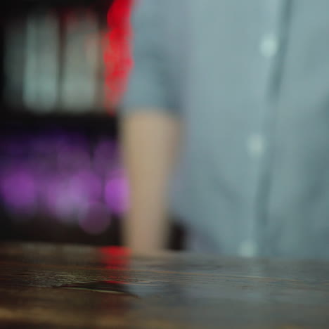 professional cocktail in the bar. concept of services and beverages. sqare video