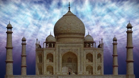 heavenly rays of light shining down on the taj mahal in india