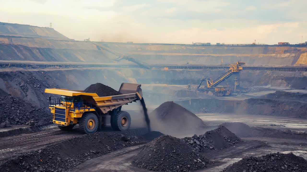 Open-Pit Mining Operation with Dump Truck
