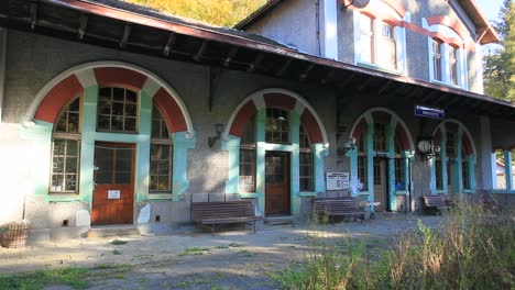 small abandoned railway station sabotkovci bulgaria