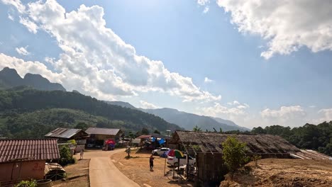 scenic view of a tranquil mountain village