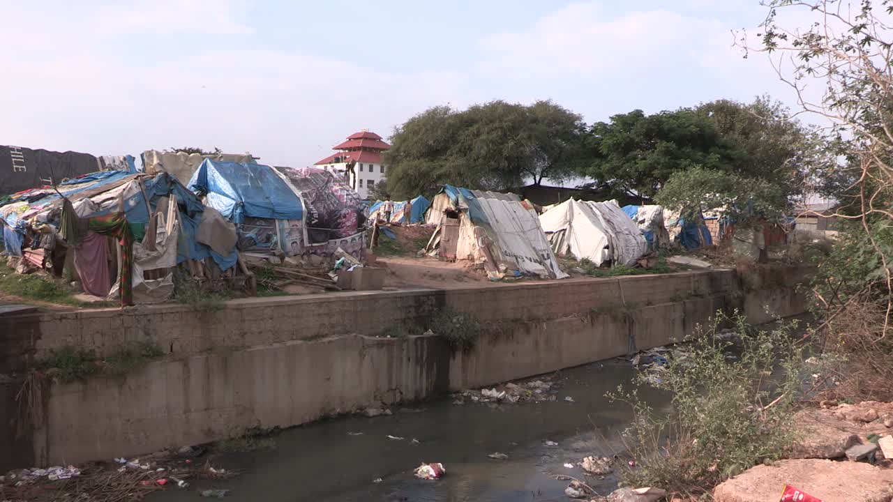 Tents at the edge of Bangalore, India-4