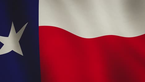 texas flag waving in the lone star state - seamless animation loop