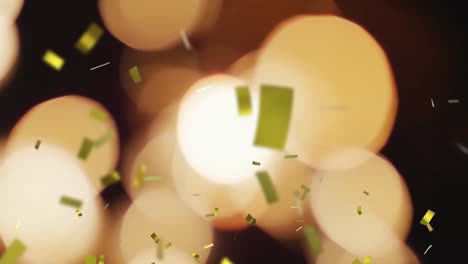 animation of confetti falling on black background