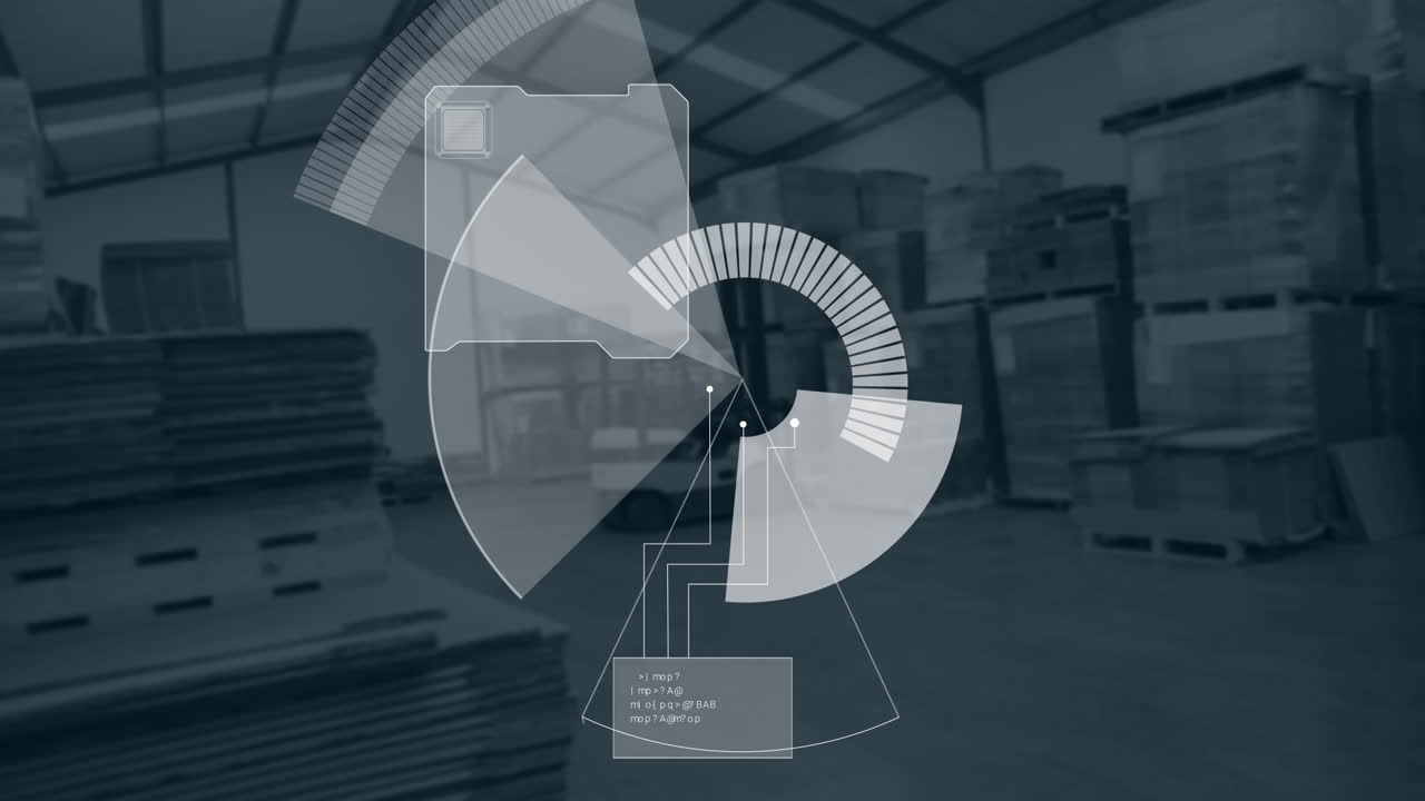 Animation of radar over warehouse