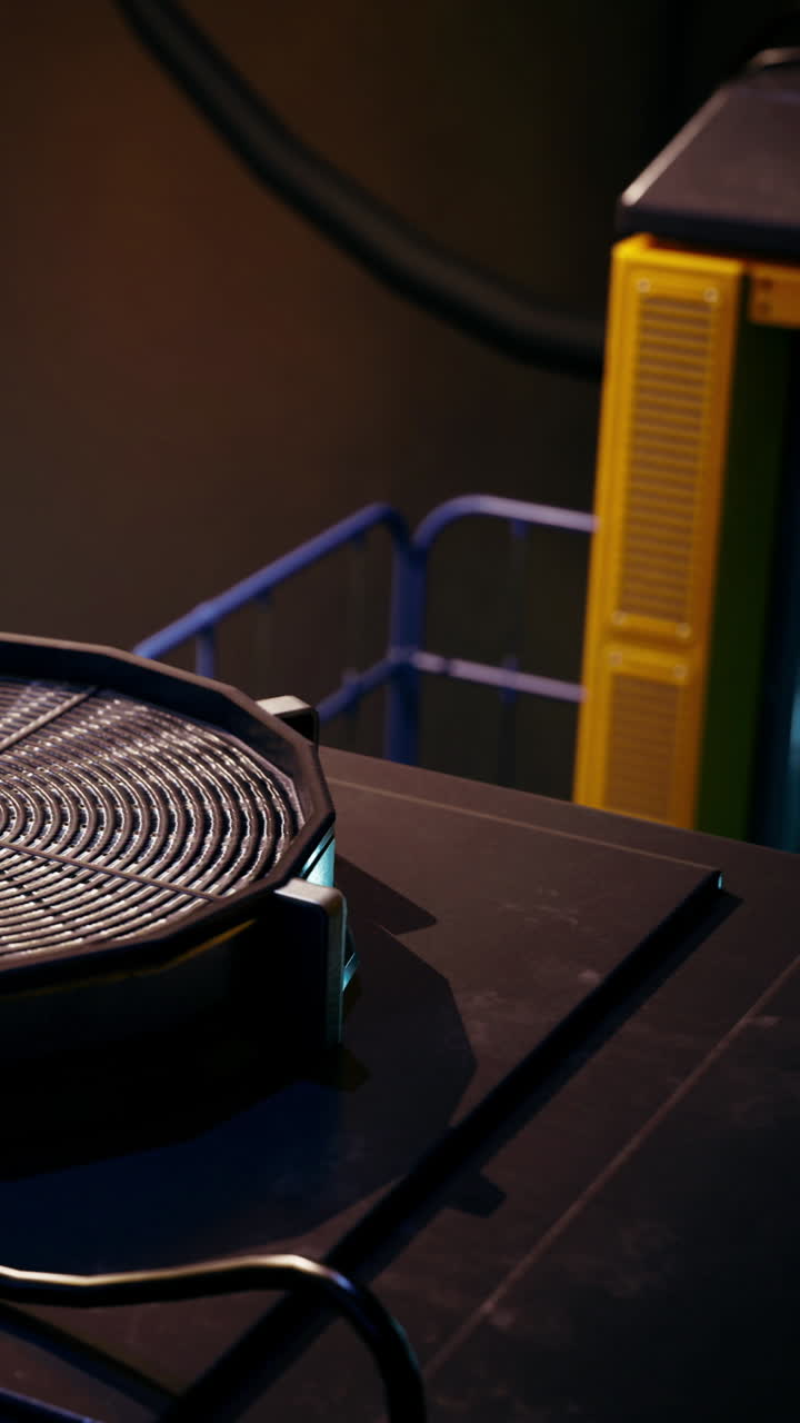Elaborate machinery setup in a modern industrial workshop interior