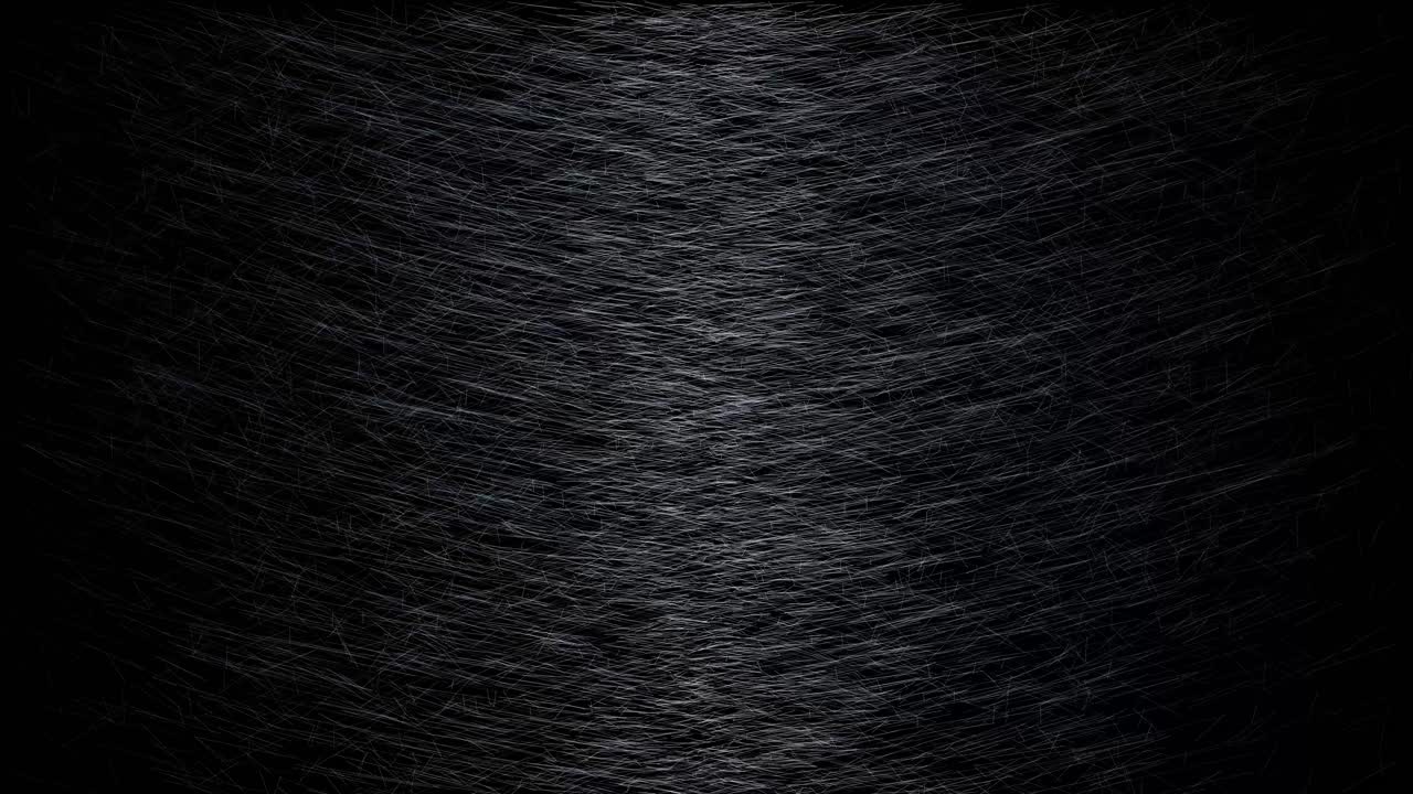 animación de giro de partículas sobre fondo negro