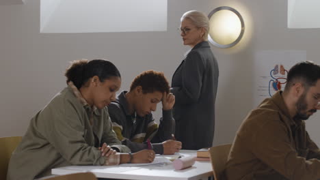 students in a classroom setting