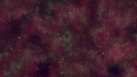 universo oscuro con polvo volador y brillos con nubes rojas