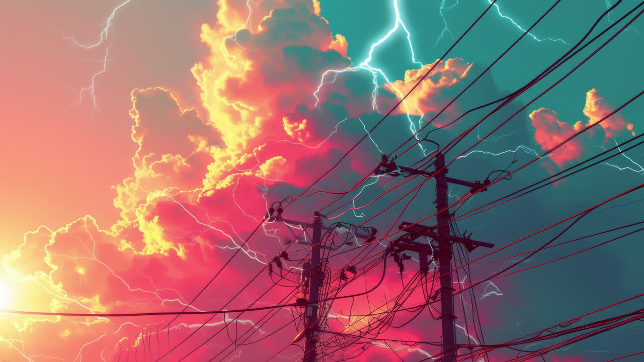 nubes y luz bokeh borrosa