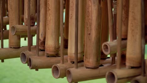 Row-of-angklung-traditional-musical-instrument