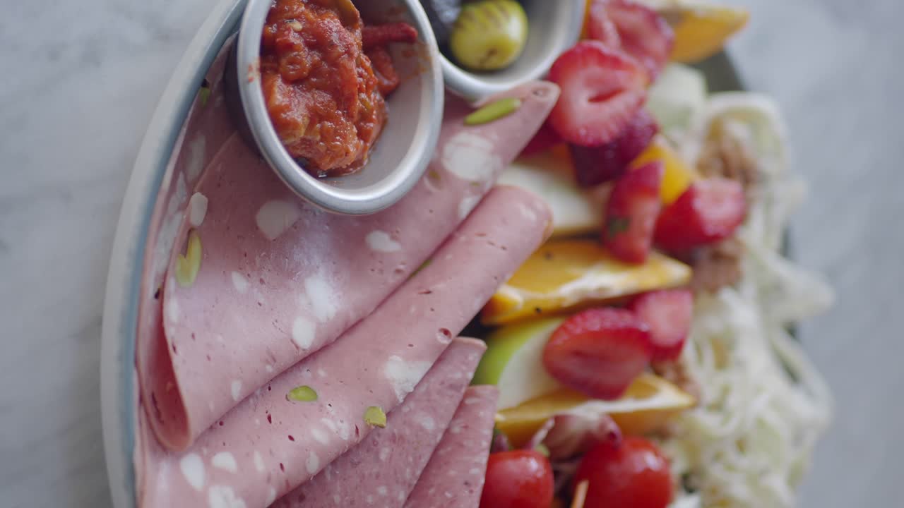 Mortadella and Fruit Salad