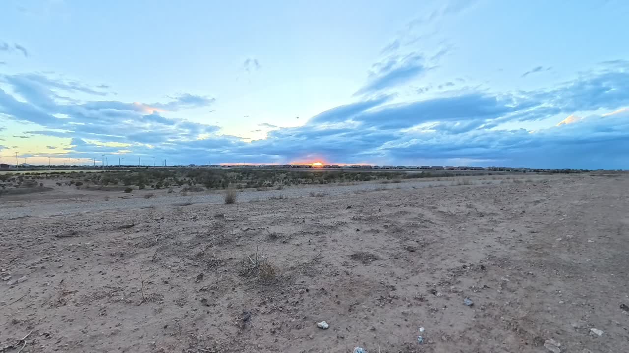 Storm Clouds time lapse at sunset in Mesa Arizona.