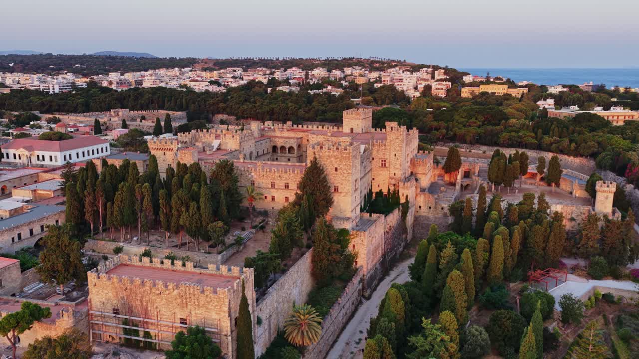 Aerial View of the Palace of the Grand Master of the Knights of Rhodes