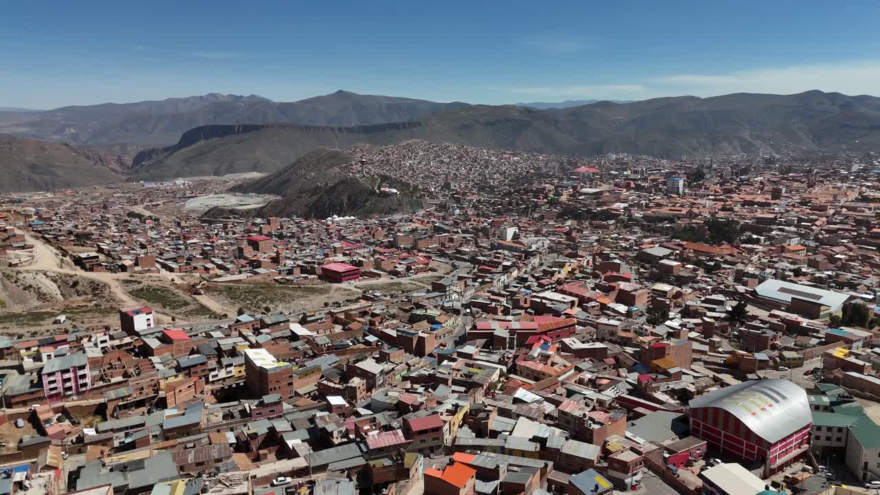 Potosí cidade sul-americana Bolívia mina de prata Nacional de la Moneda Potosí boliviana cidade mineira vista aérea de drone