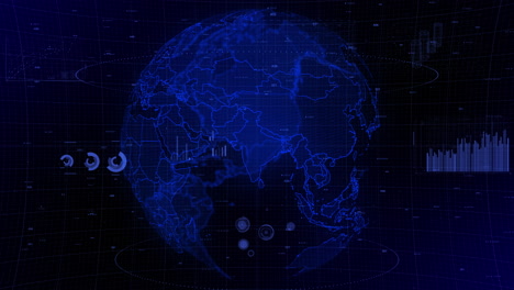 Der-Rotierende-Videohintergrund-Eines-Filmischen-Digitalen-Globus-Zeigt-Das-Land-Indien-Im-Zoom