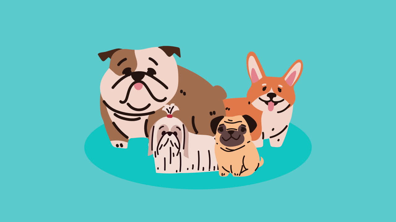 만화의 개 그룹