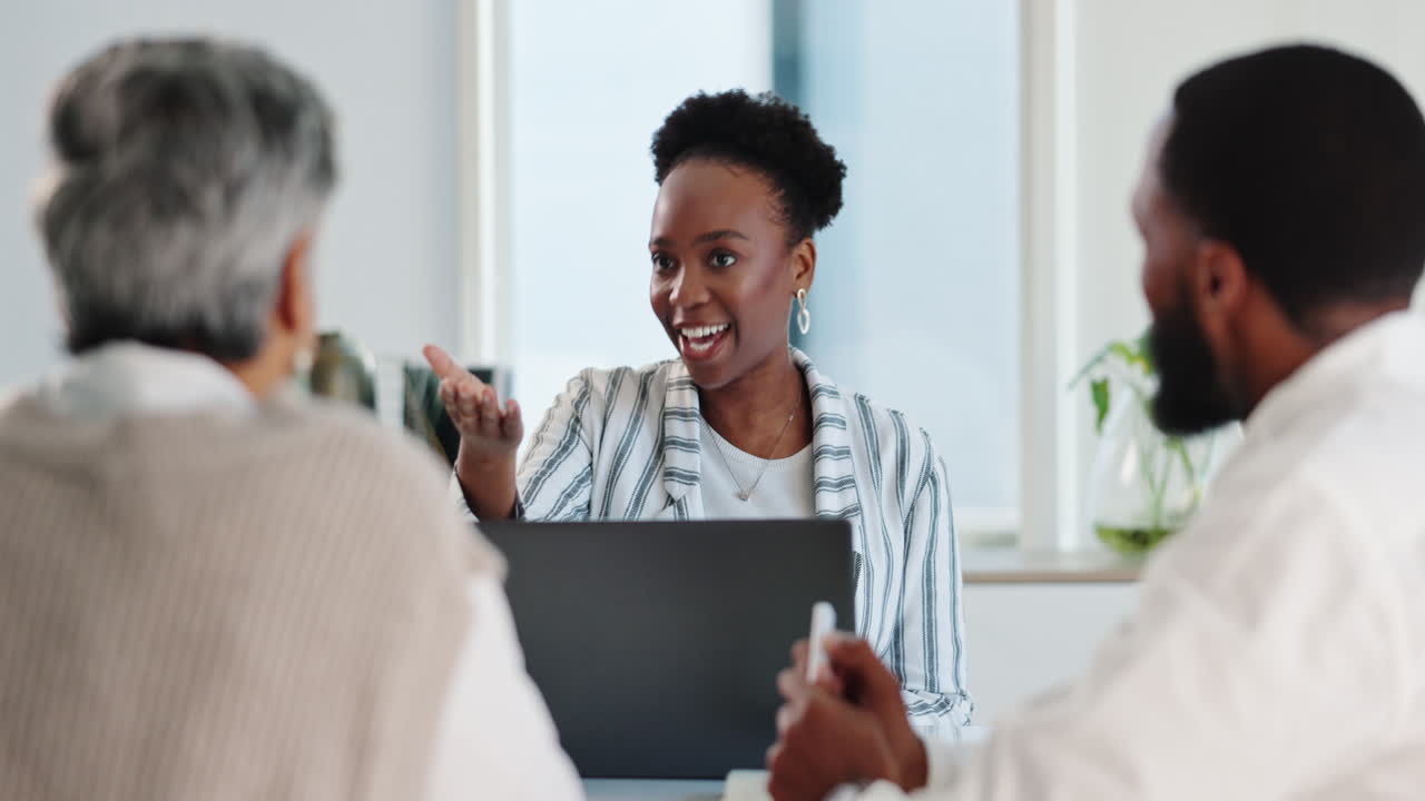 Group of professionals collaborating in a business meeting